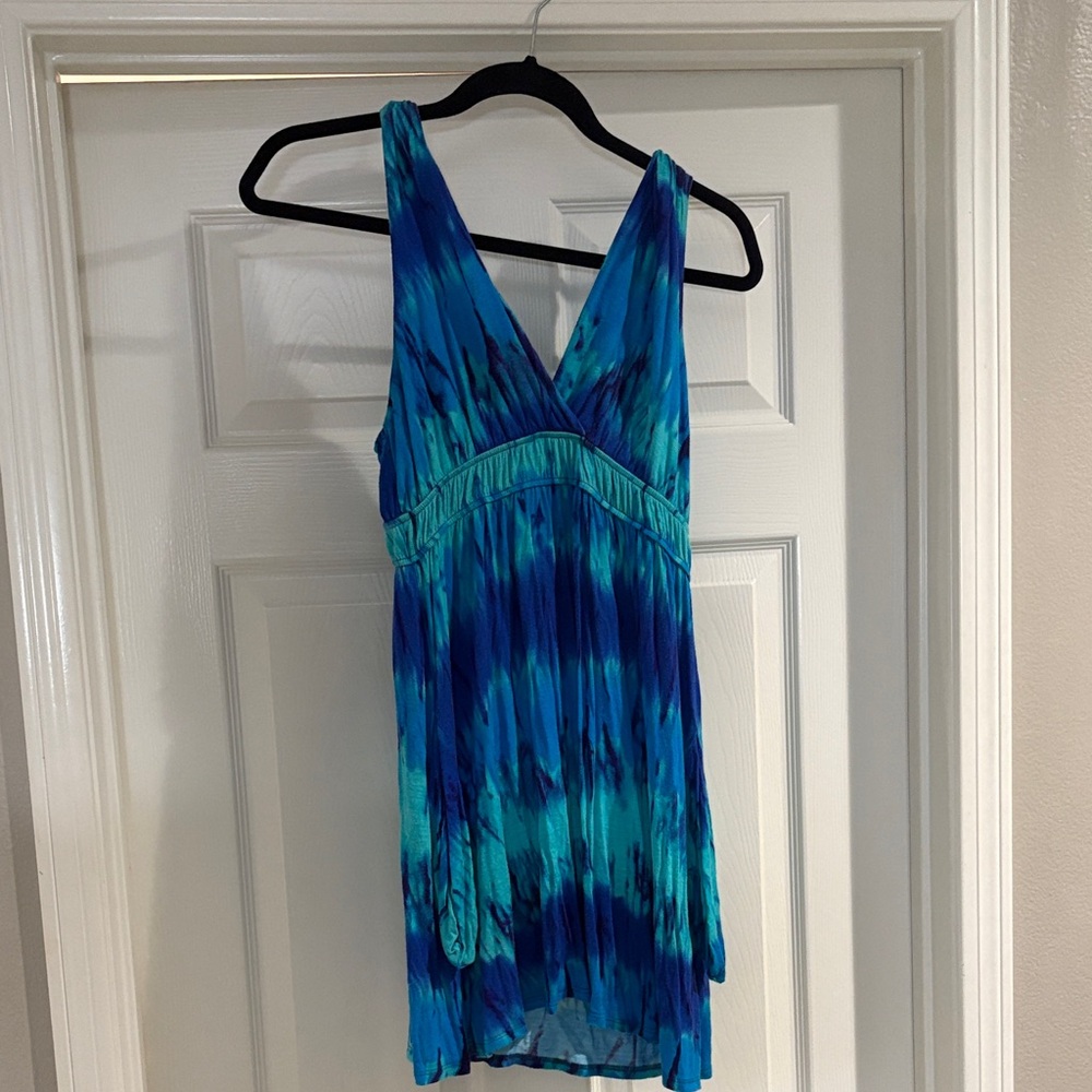 Arden B Blue and Teal Mini Dress